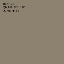 #8D8170 - Olive Haze Color Image